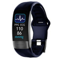 NNEOBA ECG PPG Smart Wristband Fitness Tracke Blue